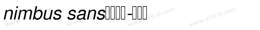 nimbus sans字体下载字体转换